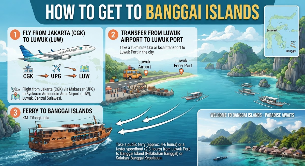 How to Get to Banggai Islands